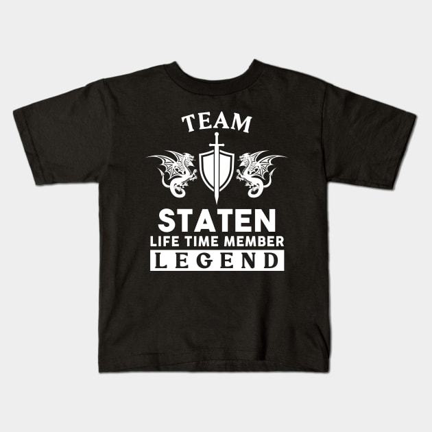 Staten Name T Shirt - Staten Life Time Member Legend Gift Item Tee Kids T-Shirt by unendurableslemp118